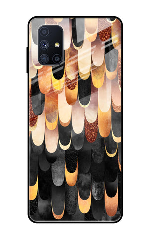 Bronze Abstract Samsung Galaxy M51 Glass Cases & Covers Online