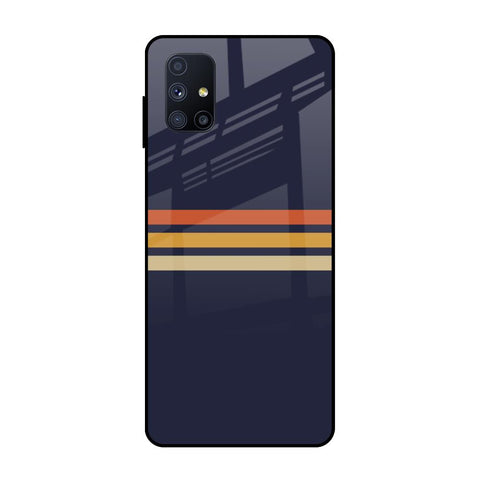 Tricolor Stripes Samsung Galaxy M51 Glass Cases & Covers Online