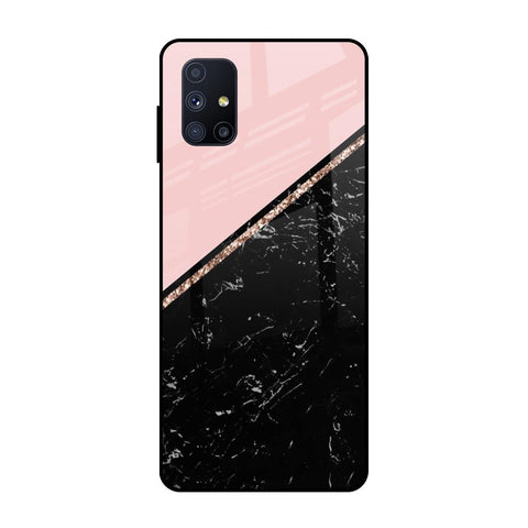 Marble Texture Pink Samsung Galaxy M51 Glass Cases & Covers Online