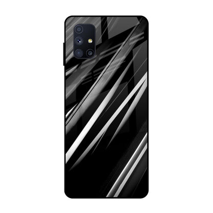 Black & Grey Gradient Samsung Galaxy M51 Glass Cases & Covers Online