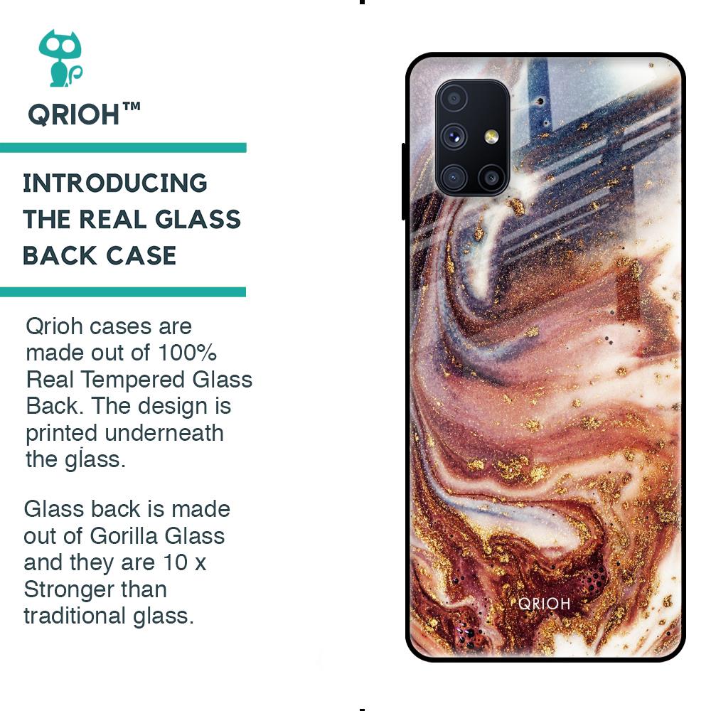 Exceptional Texture Glass Case for Samsung Galaxy M51