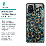 Peacock Feathers Glass case for Samsung Galaxy M51