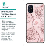 Shimmer Roses Glass case for Samsung Galaxy M51