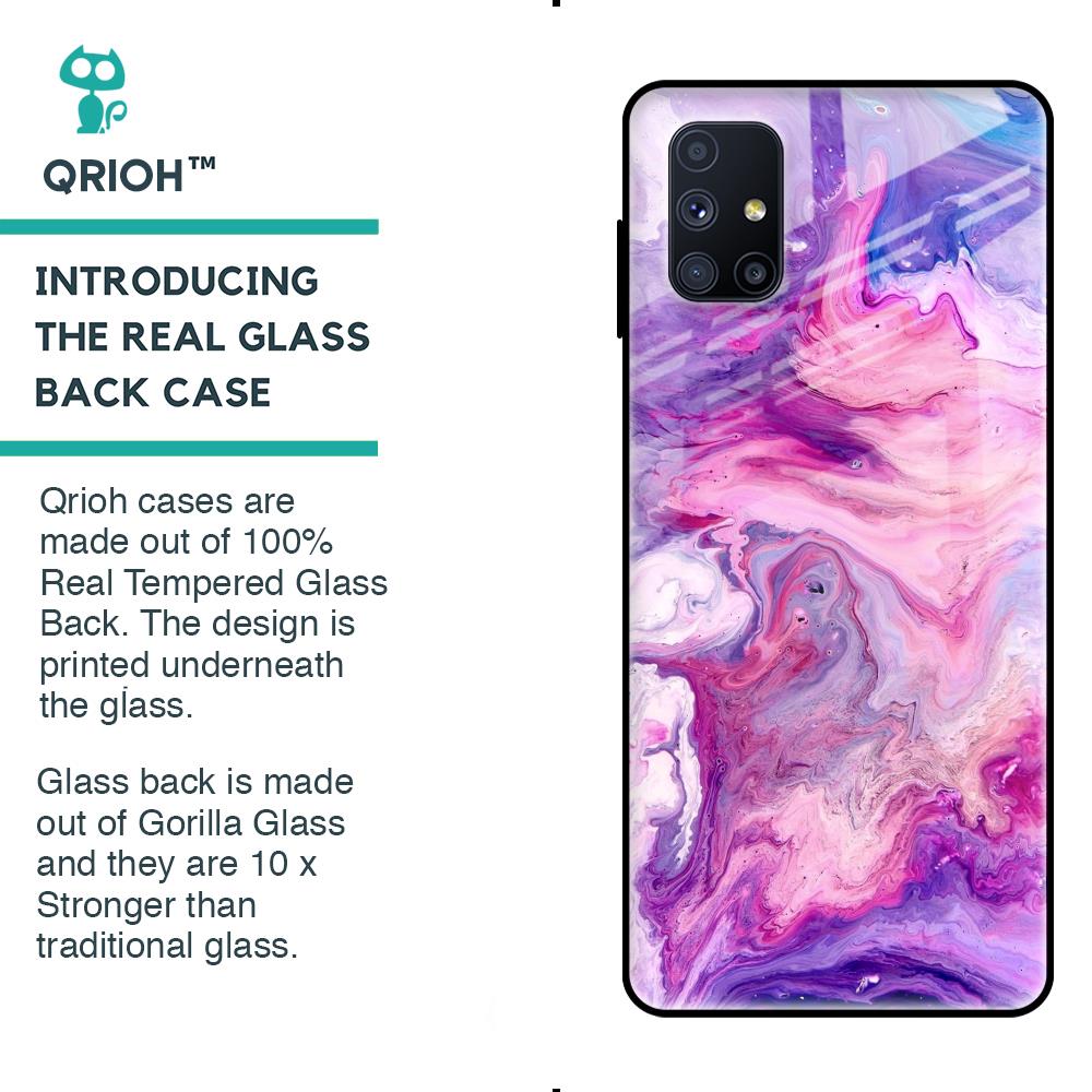 Cosmic Galaxy Glass Case for Samsung Galaxy M51