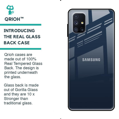 Overshadow Blue Glass Case For Samsung Galaxy M51