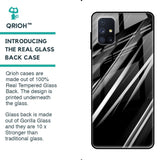 Black & Grey Gradient Glass Case For Samsung Galaxy M51
