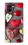Valentine Hearts Samsung Galaxy M51 Back Cover
