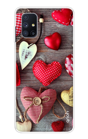 Valentine Hearts Samsung Galaxy M51 Back Cover