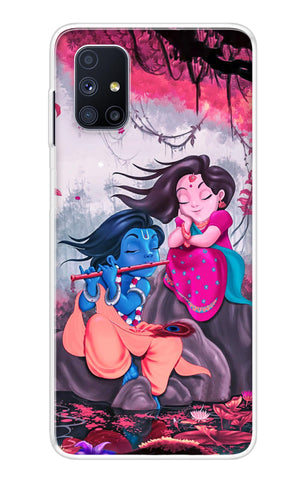 Radha Krishna Art Samsung Galaxy M51 Back Cover