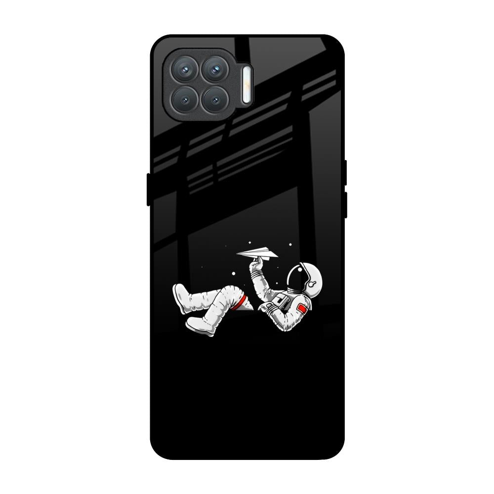 Space Traveller Oppo F17 Pro Glass Back Cover Online