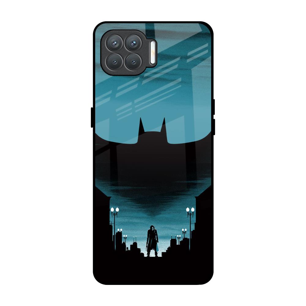 Cyan Bat Oppo F17 Pro Glass Back Cover Online