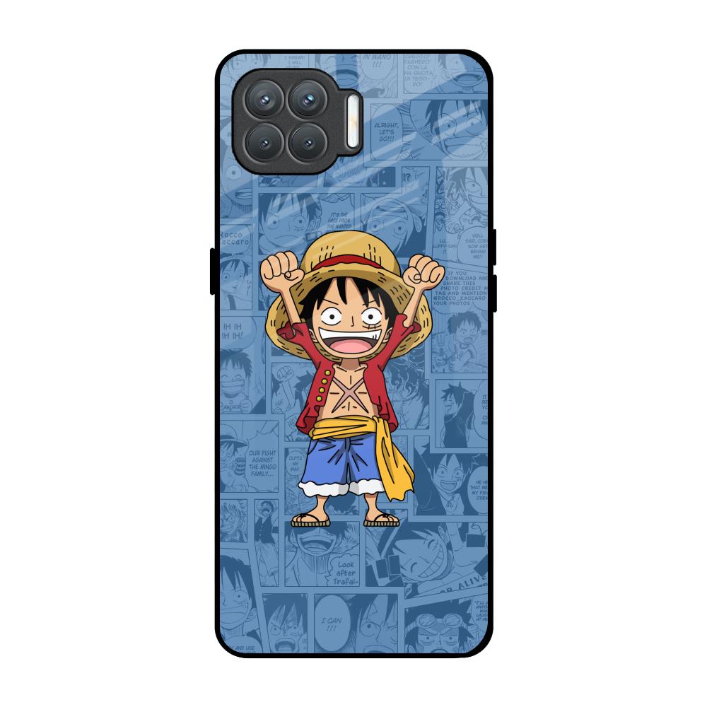 Chubby Anime Oppo F17 Pro Glass Back Cover Online