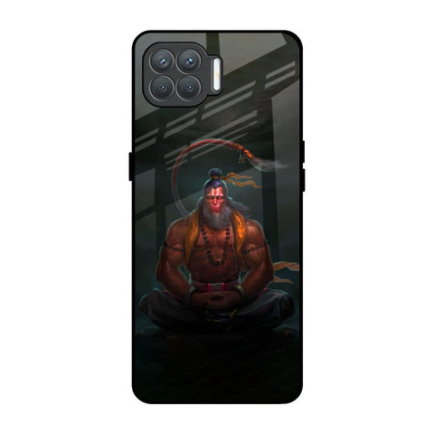 Lord Hanuman Animated Oppo F17 Pro Glass Back Cover Online