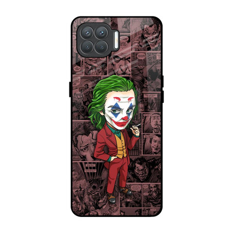 Joker Cartoon Oppo F17 Pro Glass Back Cover Online