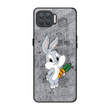 Cute Baby Bunny Oppo F17 Pro Glass Back Cover Online