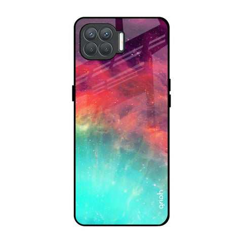 Colorful Aura Oppo F17 Pro Glass Back Cover Online