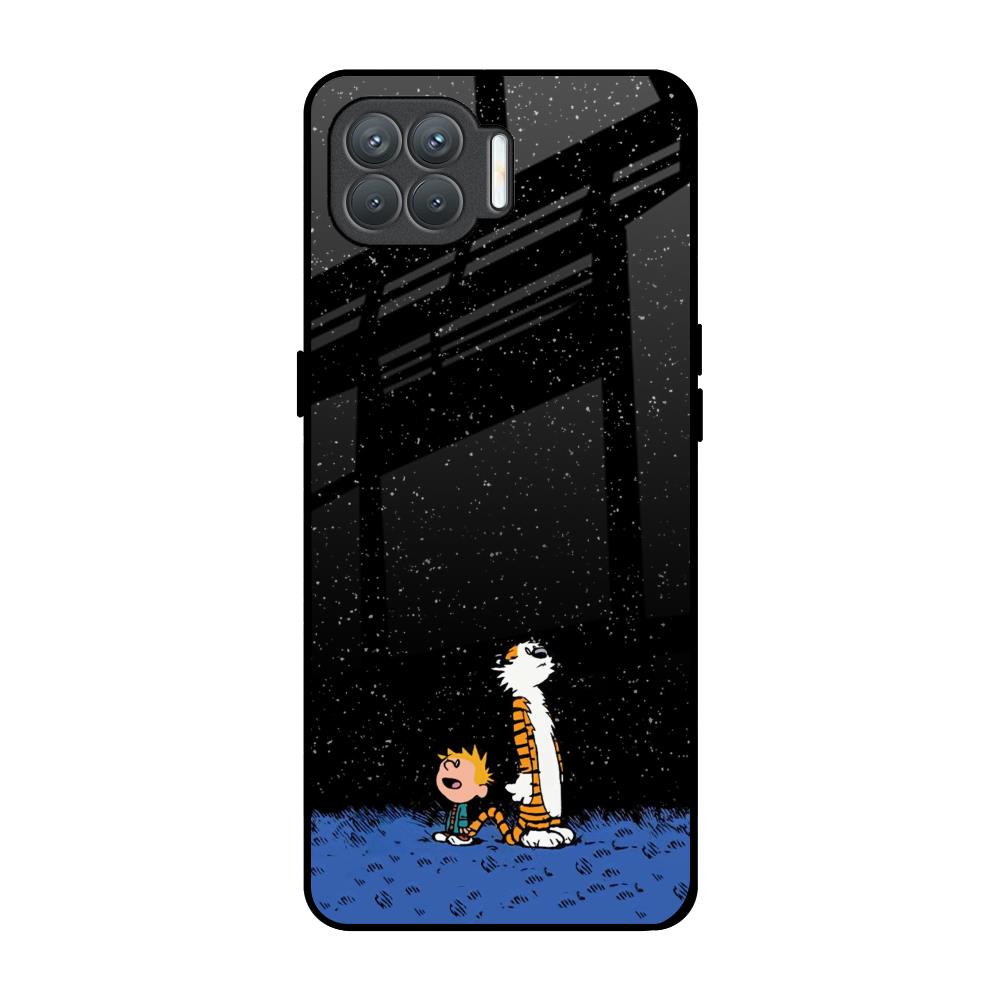 Night Sky Star Oppo F17 Pro Glass Back Cover Online