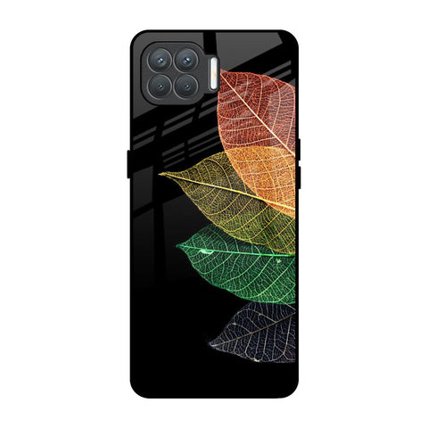 Colorful Leaves Oppo F17 Pro Glass Back Cover Online