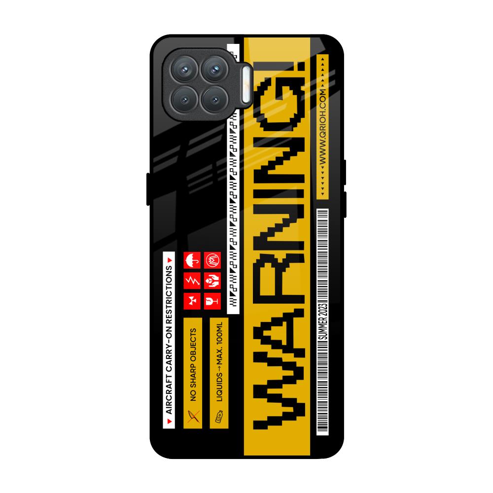 Aircraft Warning Oppo F17 Pro Glass Back Cover Online