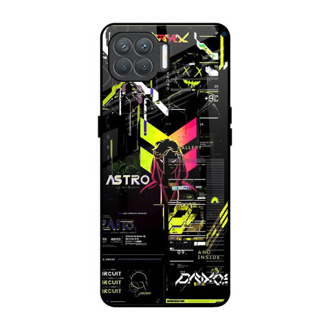 Astro Glitch Oppo F17 Pro Glass Back Cover Online