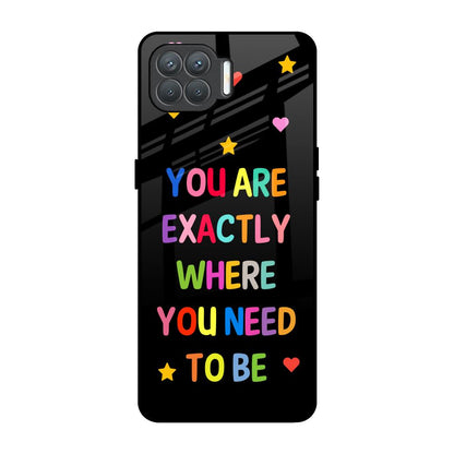 Magical Words Oppo F17 Pro Glass Back Cover Online