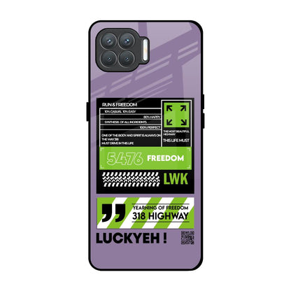 Run & Freedom Oppo F17 Pro Glass Back Cover Online