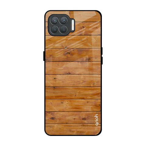 Timberwood Oppo F17 Pro Glass Back Cover Online