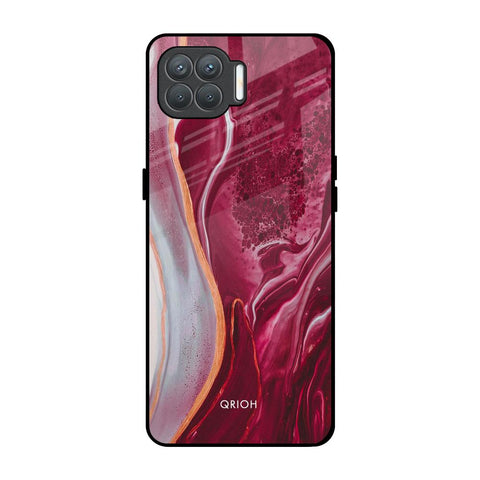 Crimson Ruby Oppo F17 Pro Glass Back Cover Online