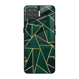 Abstract Green Oppo F17 Pro Glass Back Cover Online