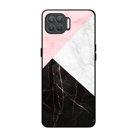 Marble Collage Art Oppo F17 Pro Glass Back Cover Online