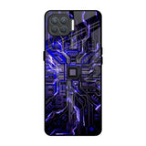 Techno Color Pattern Oppo F17 Pro Glass Back Cover Online