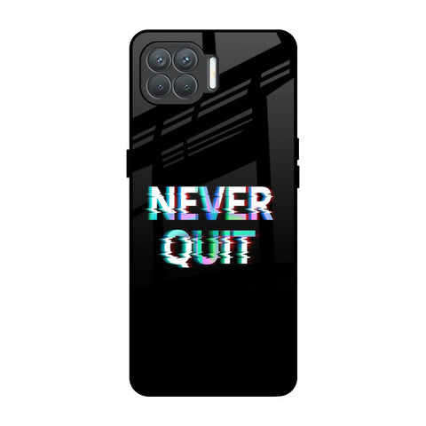 Never Quit Oppo F17 Pro Glass Back Cover Online