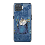 Kitty In Pocket Oppo F17 Pro Glass Back Cover Online