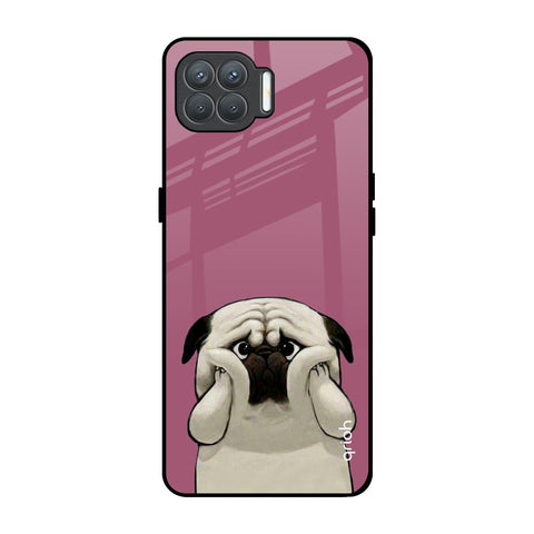 Funny Pug Face Oppo F17 Pro Glass Back Cover Online