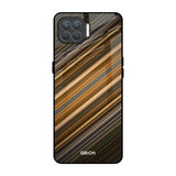 Diagonal Slash Pattern Oppo F17 Pro Glass Back Cover Online