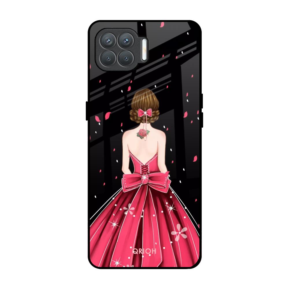 Fashion Princess Oppo F17 Pro Glass Back Cover Online