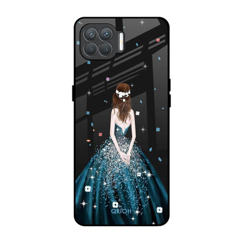 Queen Of Fashion Oppo F17 Pro Glass Back Cover Online