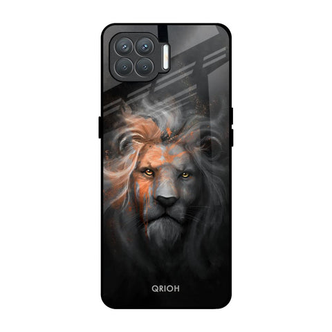 Devil Lion Oppo F17 Pro Glass Back Cover Online