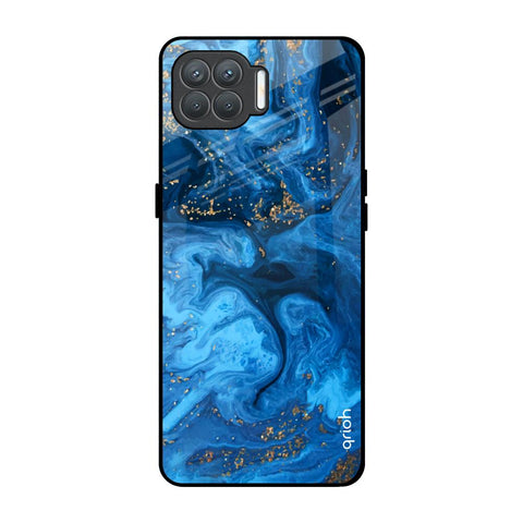 Gold Sprinkle Oppo F17 Pro Glass Back Cover Online