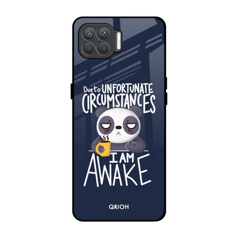 Struggling Panda Oppo F17 Pro Glass Back Cover Online