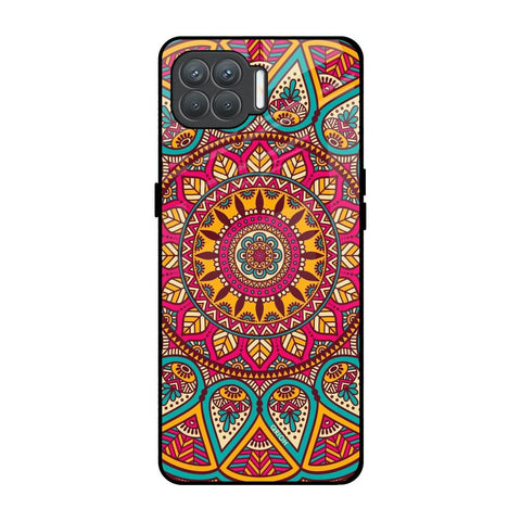 Elegant Mandala Oppo F17 Pro Glass Back Cover Online