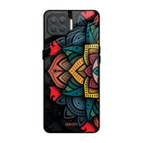 Retro Gorgeous Flower Oppo F17 Pro Glass Back Cover Online