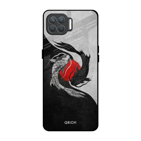 Japanese Art Oppo F17 Pro Glass Back Cover Online