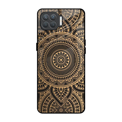 Luxury Mandala Oppo F17 Pro Glass Back Cover Online
