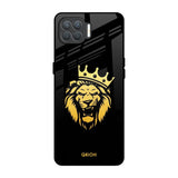 Lion The King Oppo F17 Pro Glass Back Cover Online