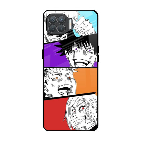 Anime Sketch Oppo F17 Pro Glass Back Cover Online