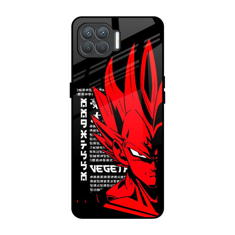 Red Vegeta Oppo F17 Pro Glass Back Cover Online