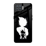Monochrome Goku Oppo F17 Pro Glass Back Cover Online