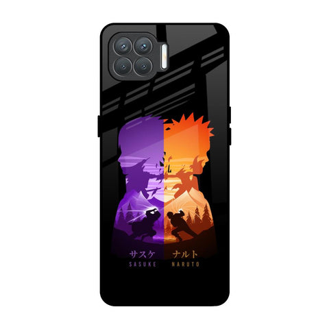 Minimalist Anime Oppo F17 Pro Glass Back Cover Online