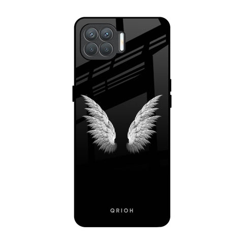 White Angel Wings Oppo F17 Pro Glass Back Cover Online